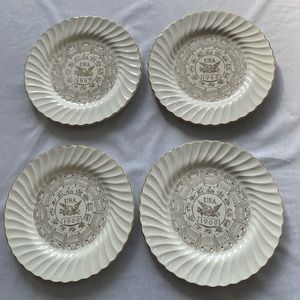 Sheffield calendar china plates vintage 1967-68-69